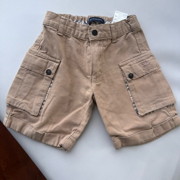 Set top shirt short sleeves + shorts pants 2T Burberry beige - Picture 2 of 5
